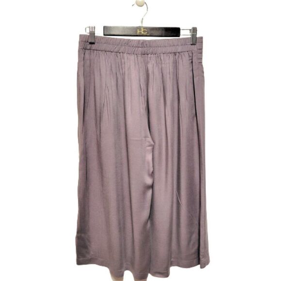 Grey Capri Pants, Culottes Wide Leg, Casual Pants- Size S, L, XL, XXL - Picture 2 of 12